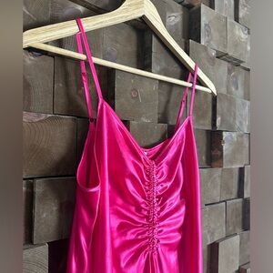 A New Day Hot Pink Midi Dress